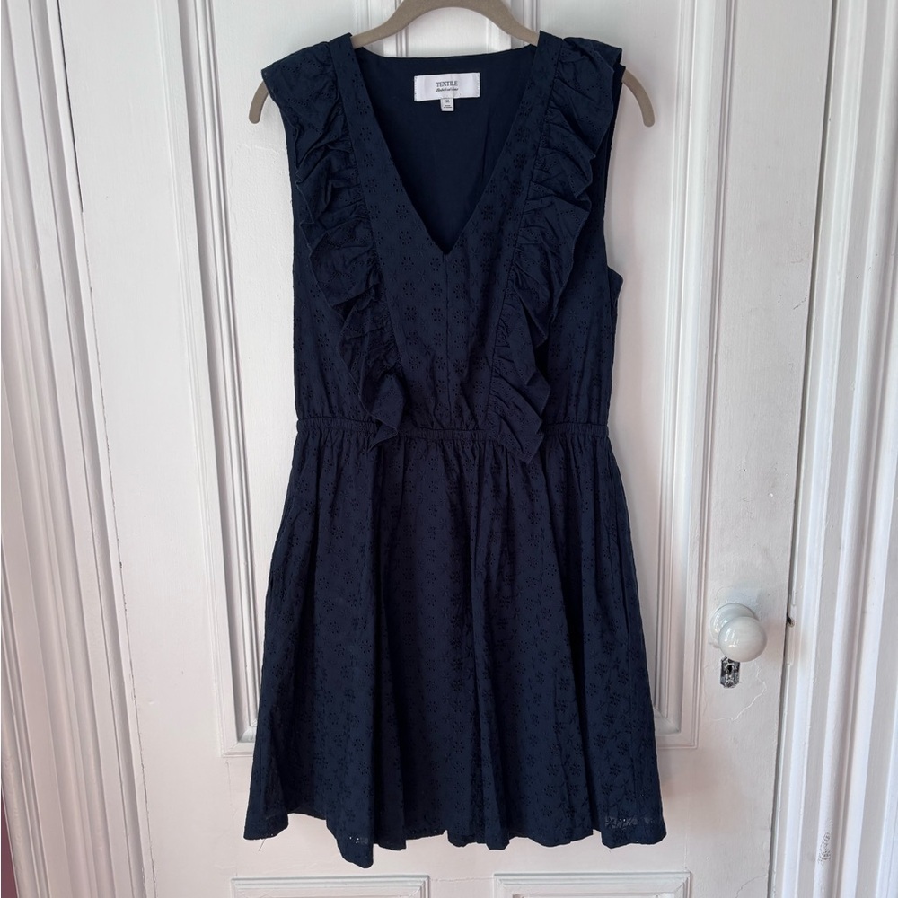 Textile Elizabeth & James Eve Ruffle Eyelet Mini Dress Medium Lined